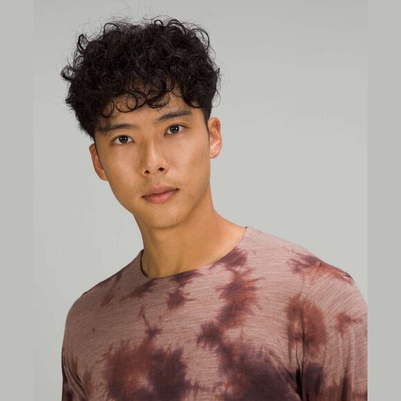 New! Lululemon Men's Lab Wool-Blend Tie Dye Long Sleeve Shirt XL 41414 - Picture 3 of 10